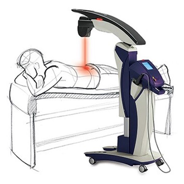 laser therapy machine in action